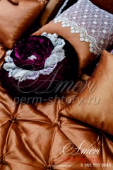 Декоративные подушки с кружевом